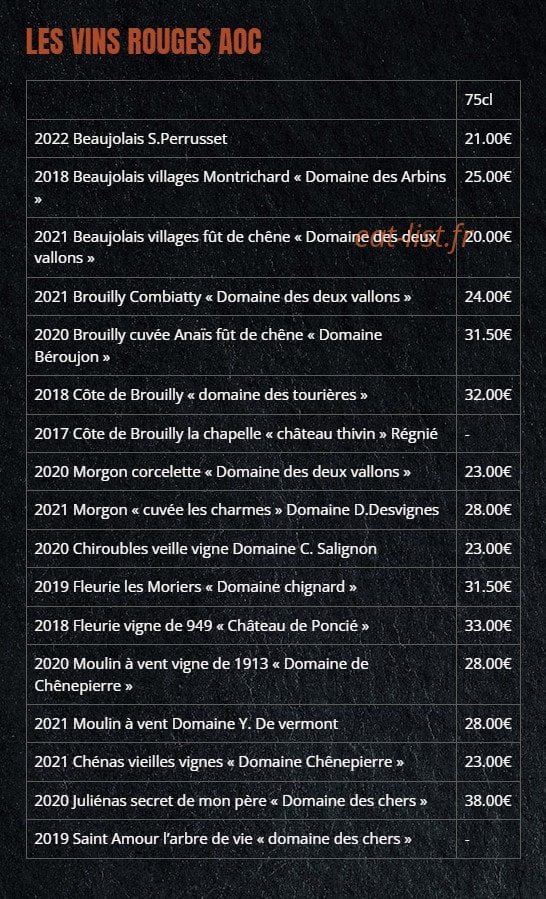 Burgers & Bouchons — carte page 4