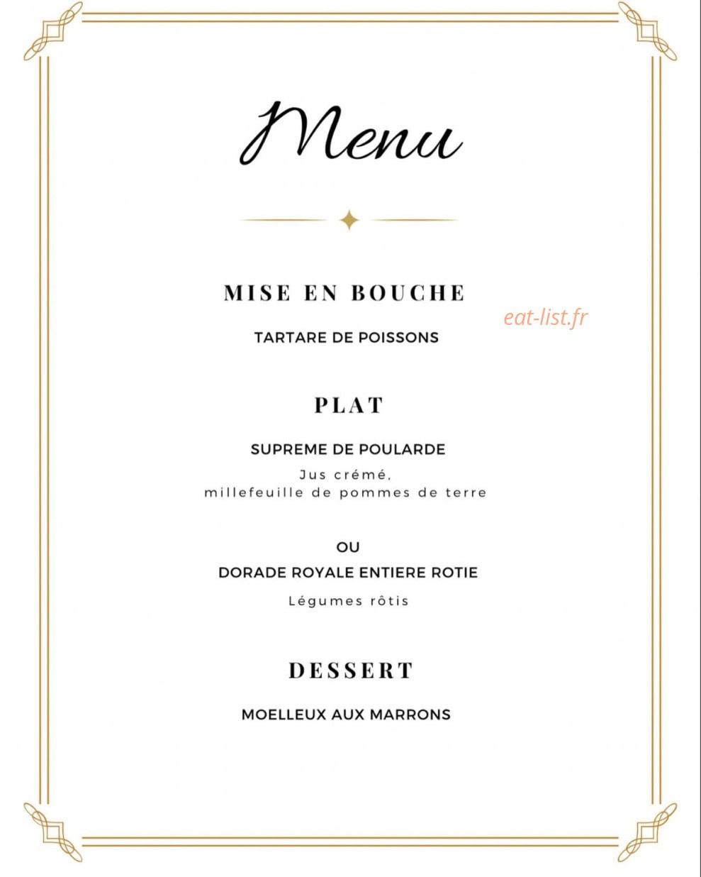 Calad'in Comptoir — carte page 1