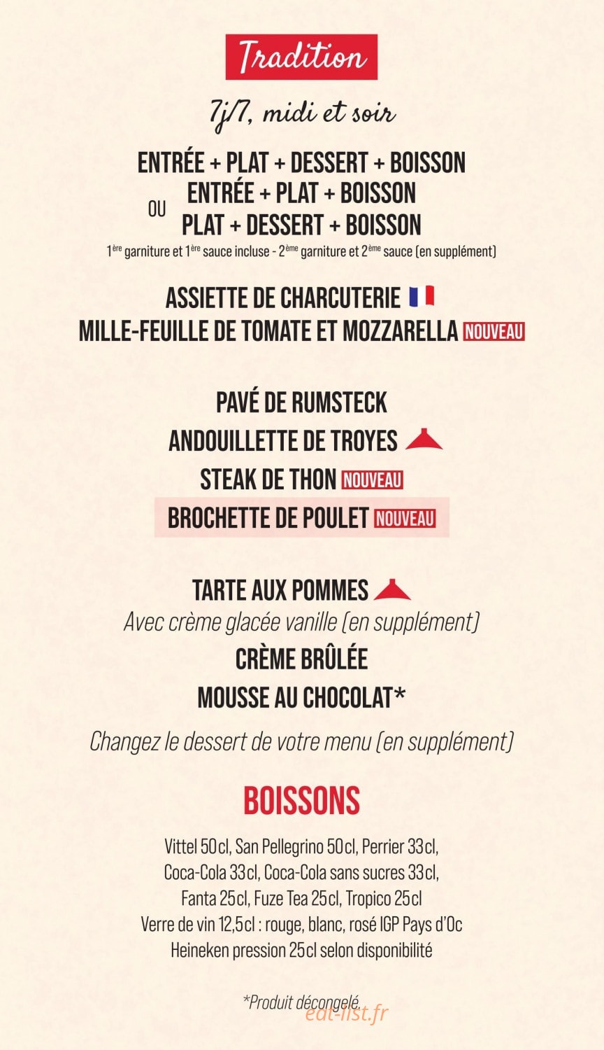 Courtepaille — carte page 4