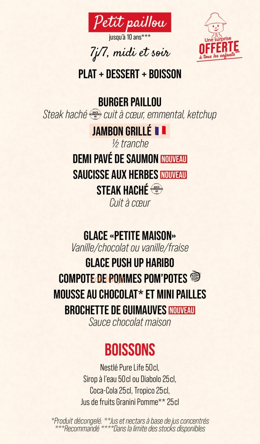 Courtepaille — carte page 3