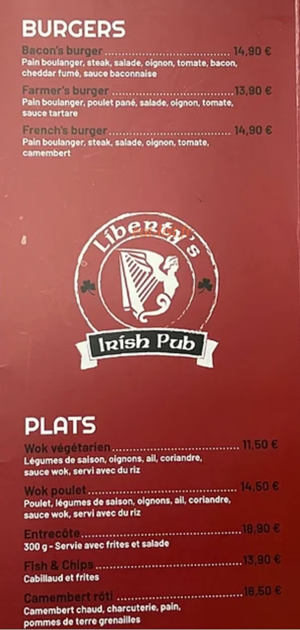 The Liberty's — carte page 1