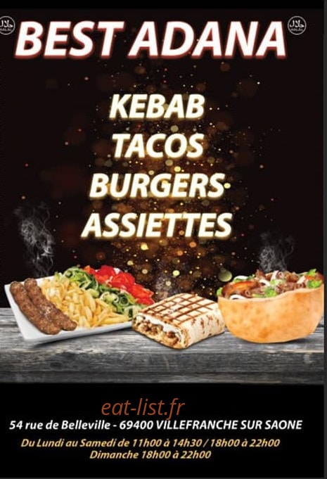 Best Adana — carte page 1