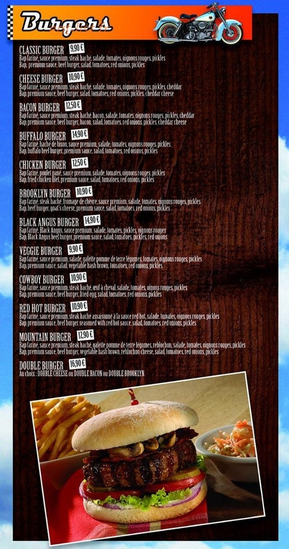 Brooklyn Pub and Diner — carte page 3