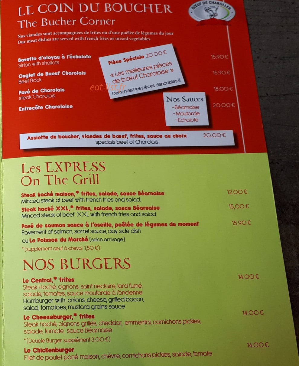 Central Caffe — carte page 2