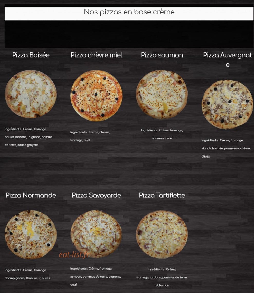 L'oriental express pizza — carte page 4