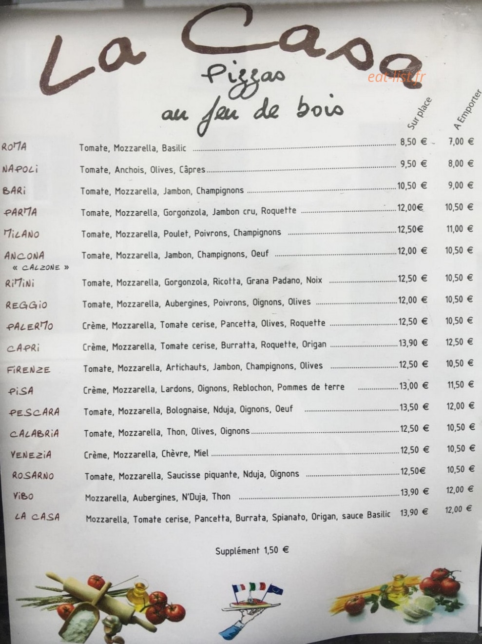 La Casa — carte page 2