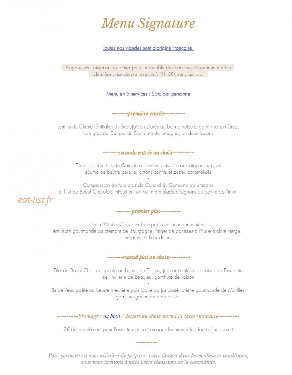 Le Bistronome — carte page 3