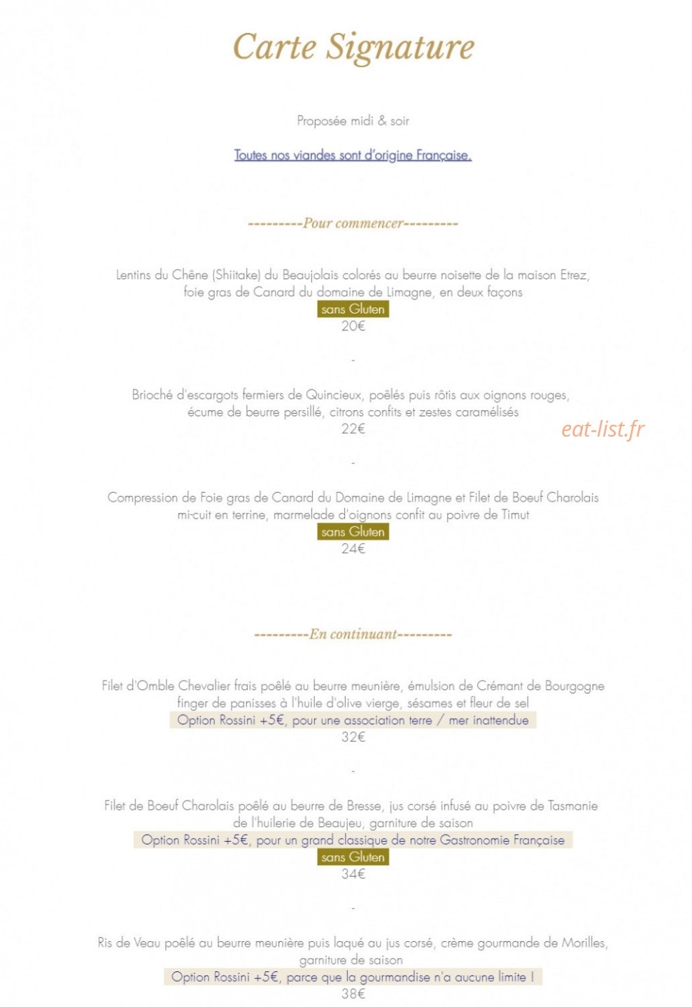 Le Bistronome — carte page 4