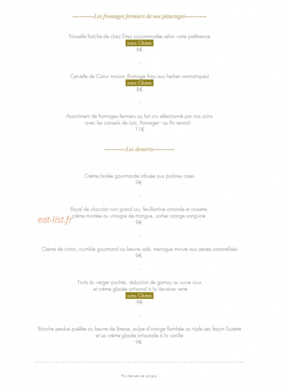 Le Bistronome — carte page 5