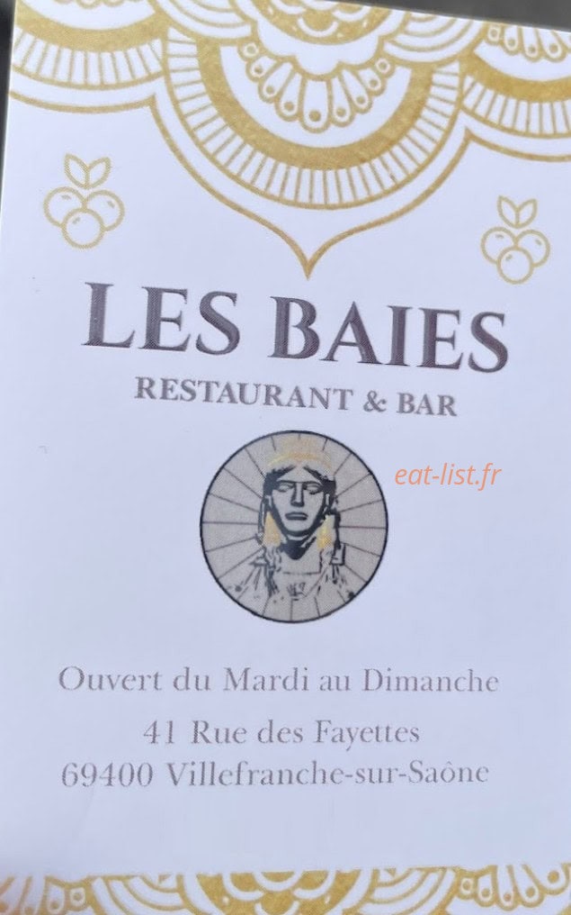 Les Baies — carte page 1
