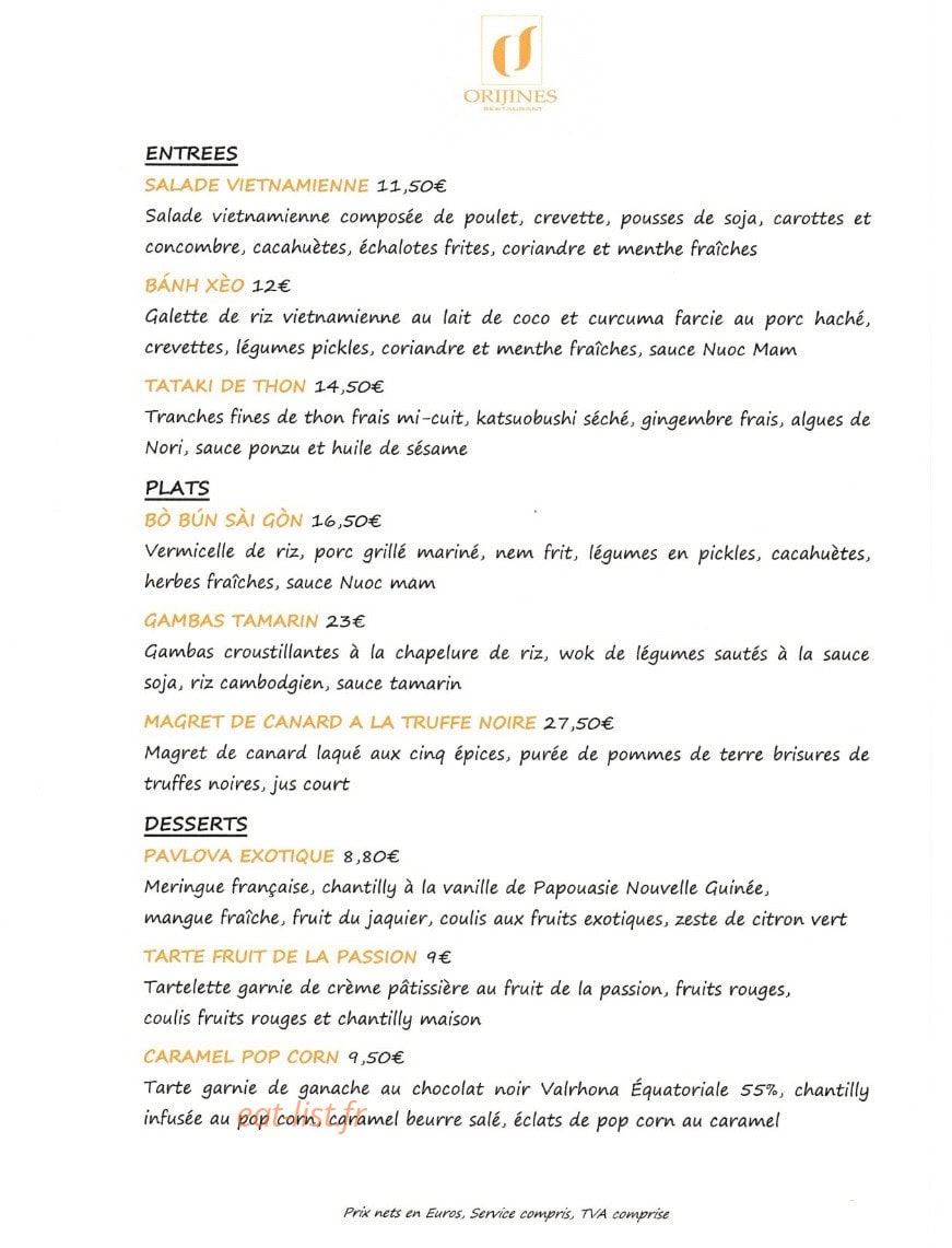 OriJines — carte page 1