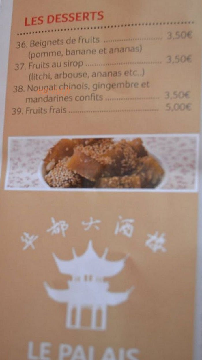 Palais de Chine — carte page 6