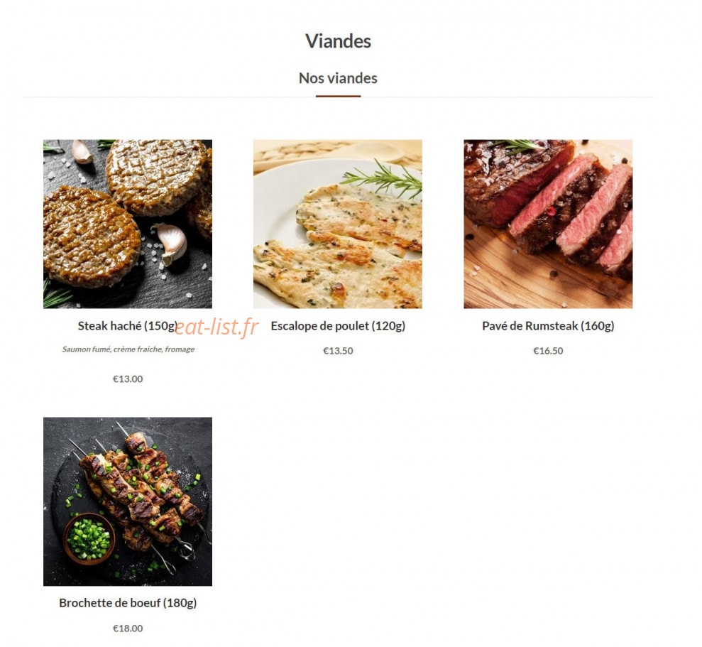 Carte et menu de Pizzeria le Sablier à Villefranche sur Saone — Les vaindes