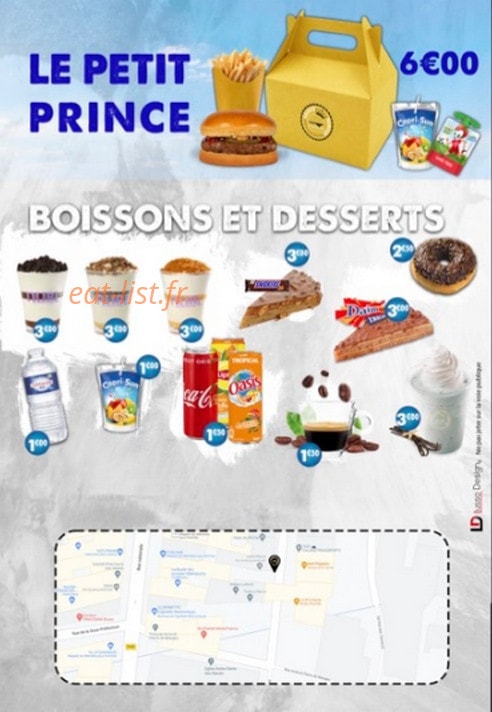 Prince burger — carte page 4