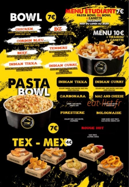 Prince burger — carte page 2