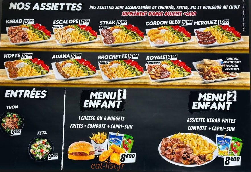 Restaurant de la Gare — carte page 1