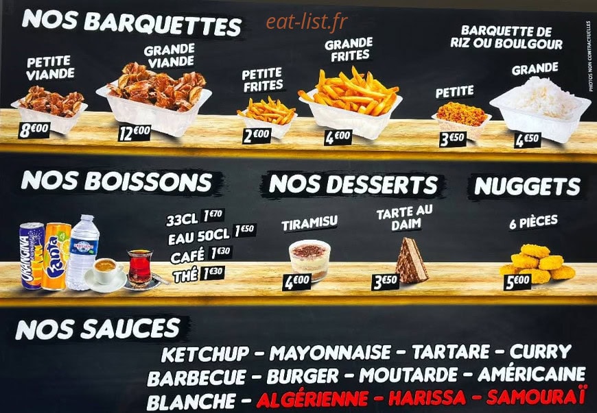 Restaurant de la Gare — carte page 4