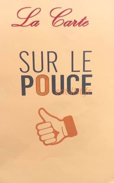 Sur le pouce — carte page 1