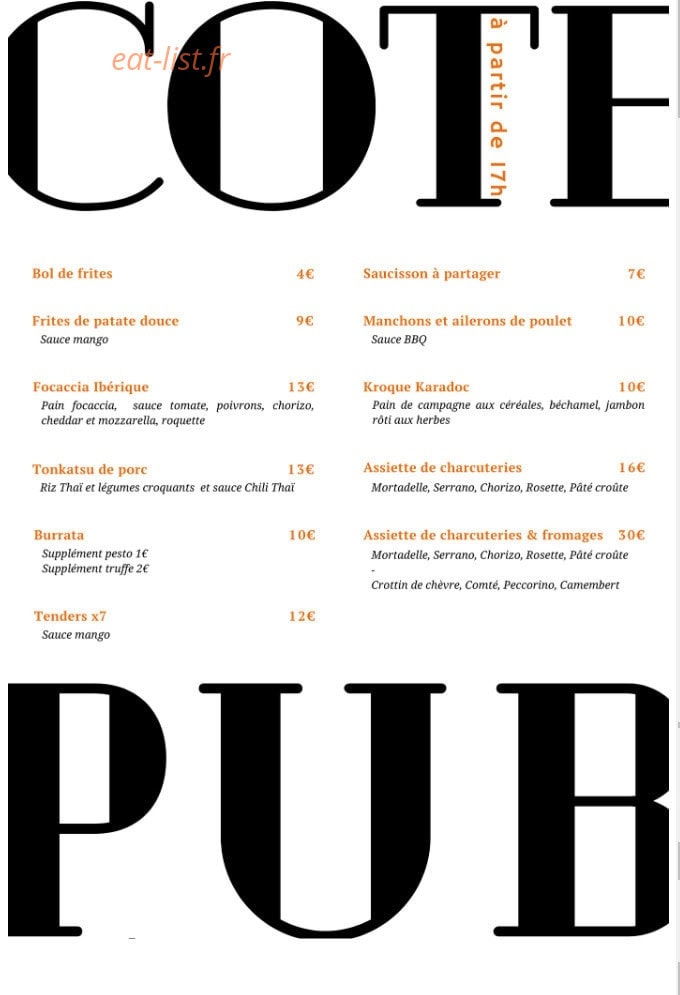 WynWood Pub — carte page 3