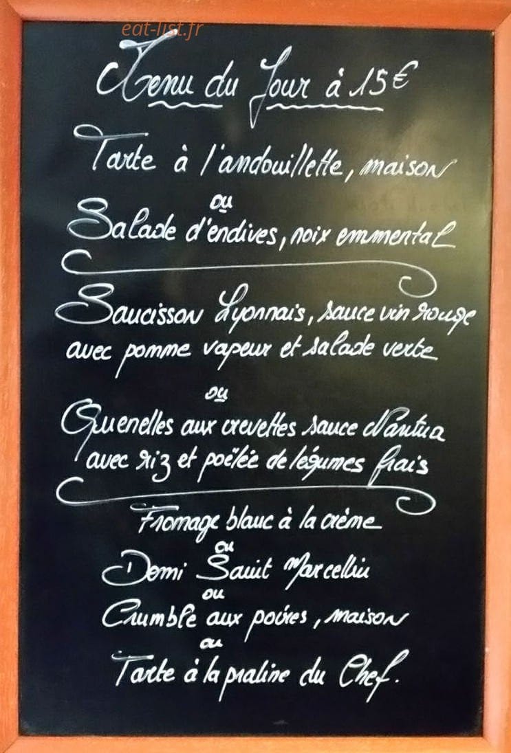 Le Rictoria — carte page 1