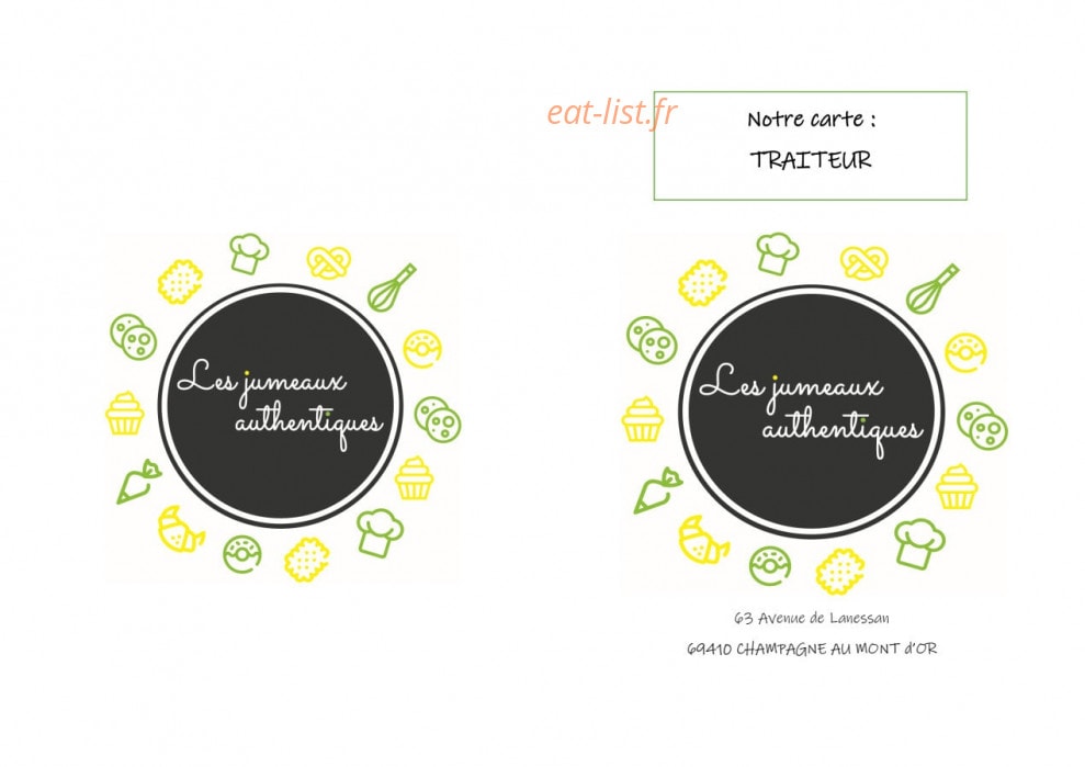 Les Jumeaux Authentiques — carte page 6