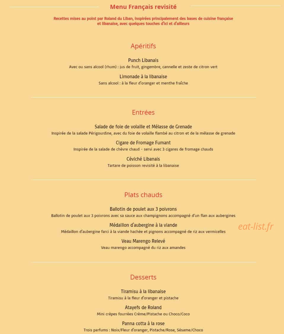 Roland du Liban — carte page 9