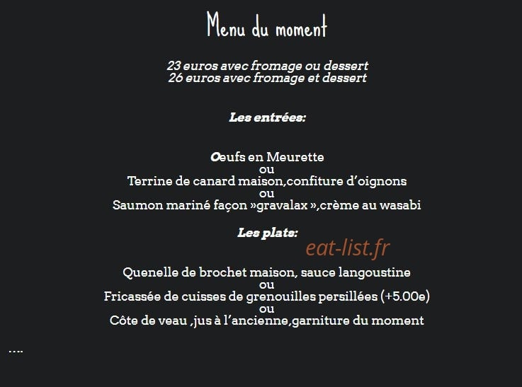 Le retinton — carte page 1