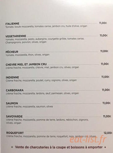 Pizza du square — carte page 3