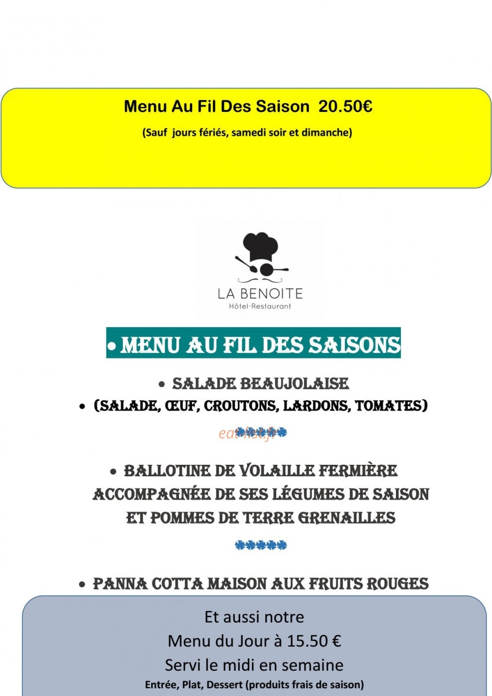 La Benoite — carte page 2