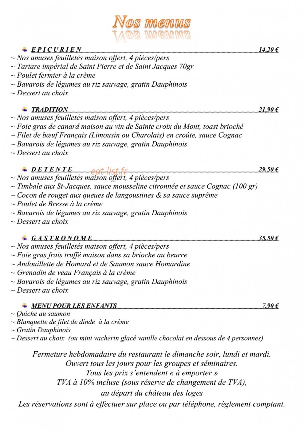 Château des Loges — carte page 3