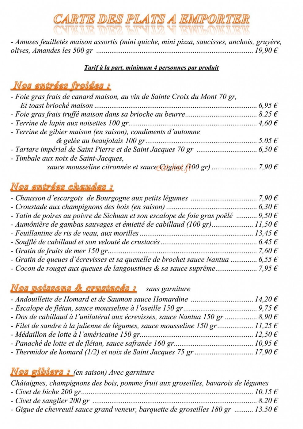 Château des Loges — carte page 1