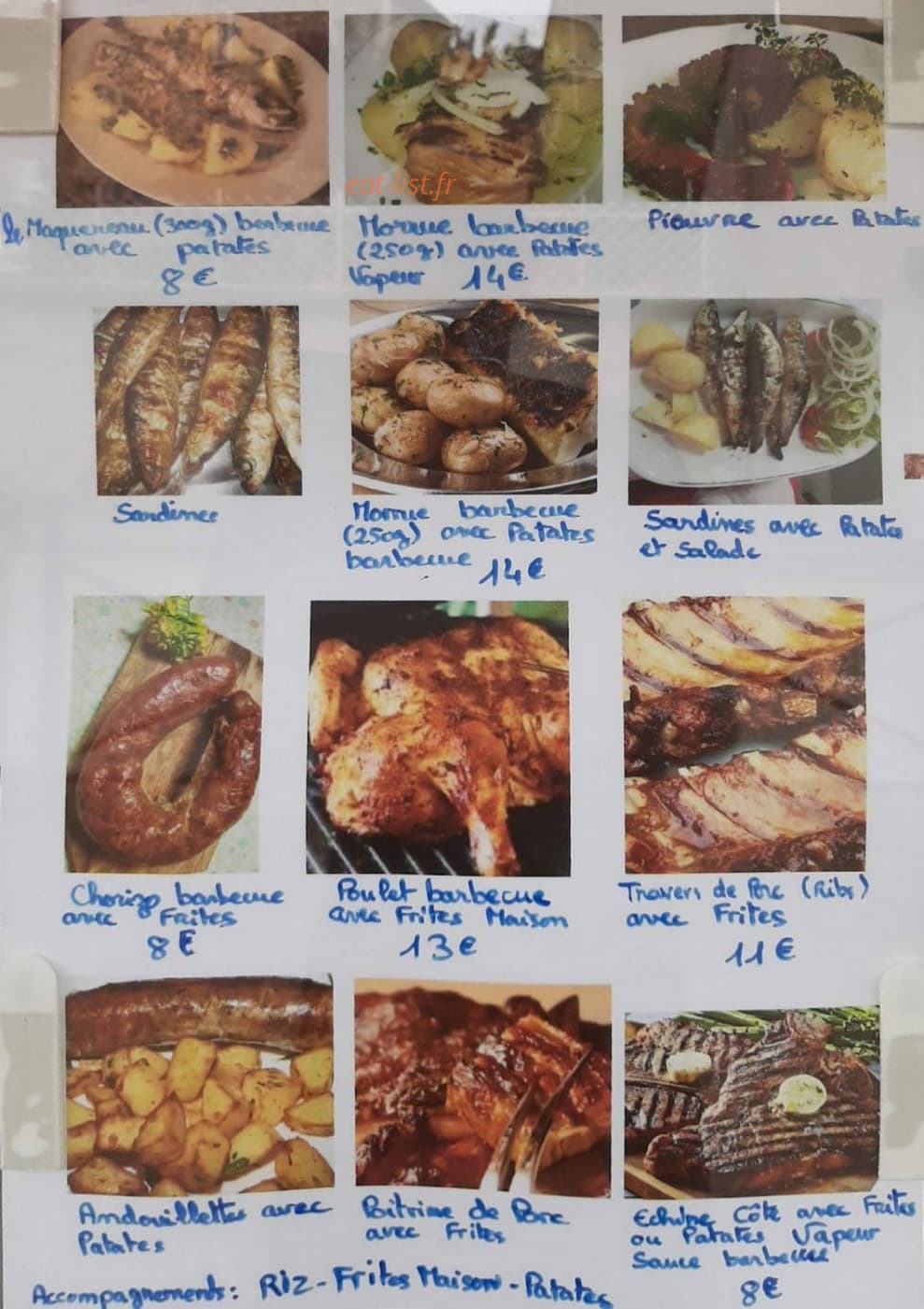 churrasqueira / barbecue chez luis — carte page 1