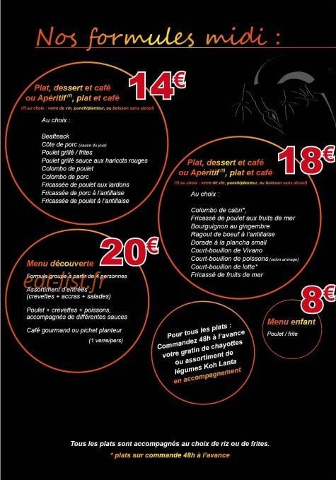 Gwada Lounge — carte page 2
