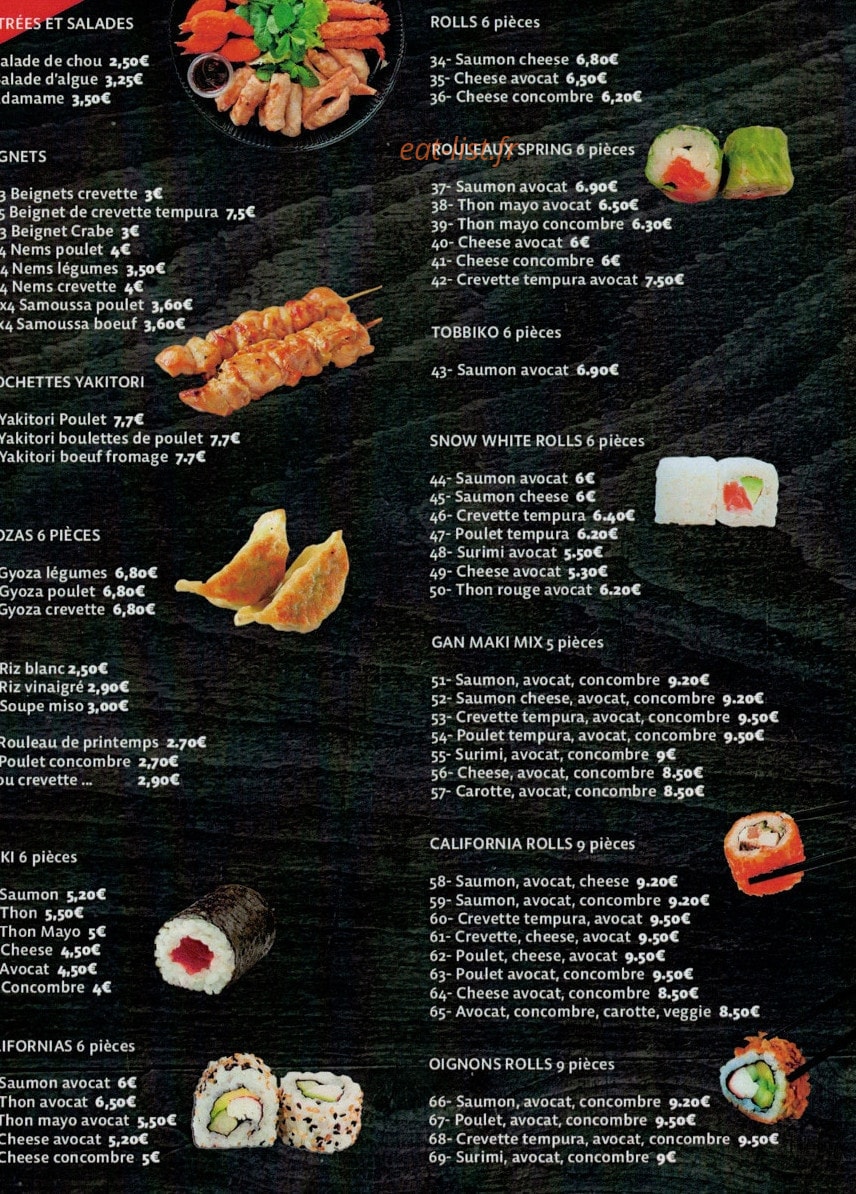 Kong Asian Food — carte page 2