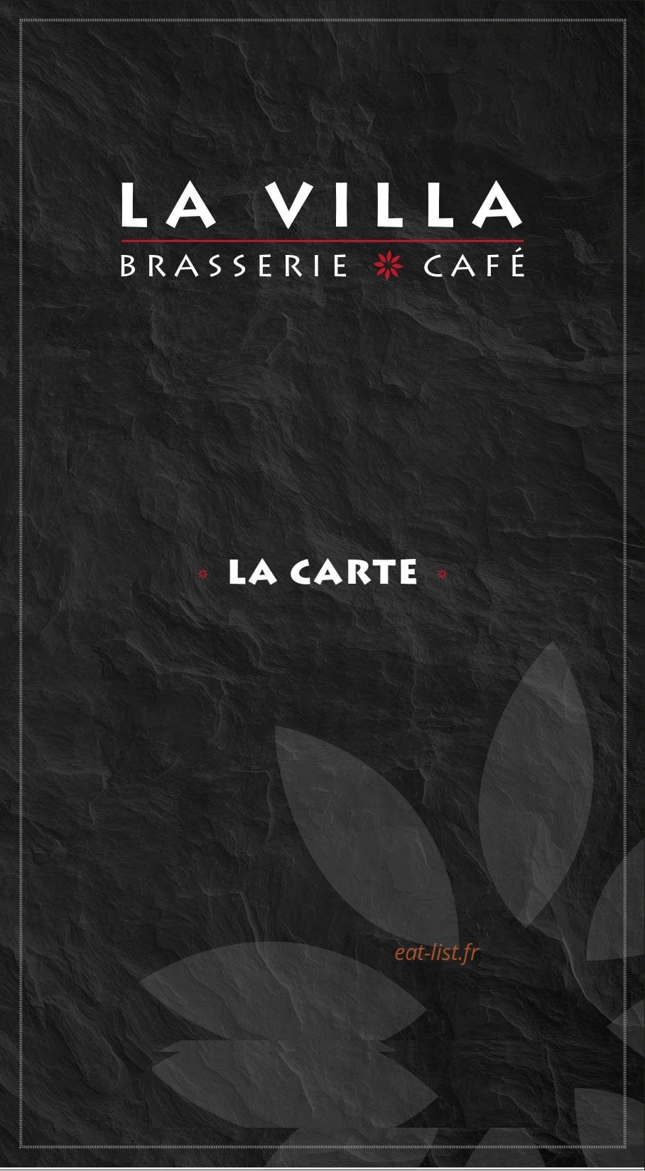 La Villa — carte page 1