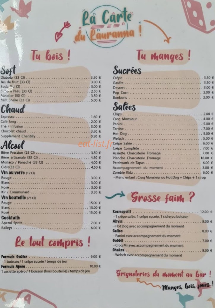 Le Lauranna — carte page 2