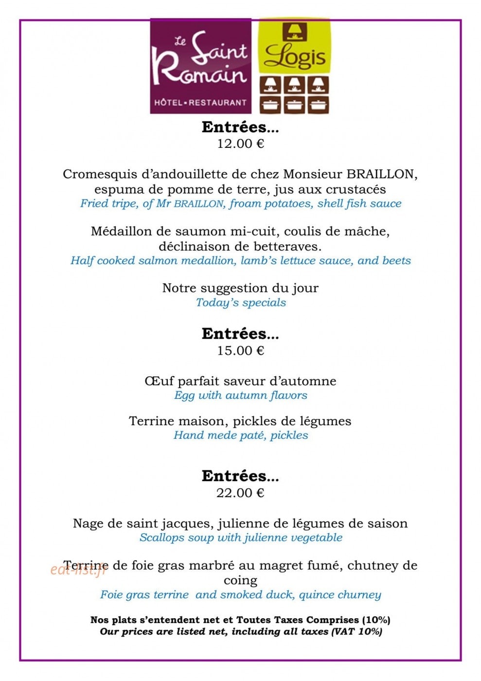 Saint Romain — carte page 5