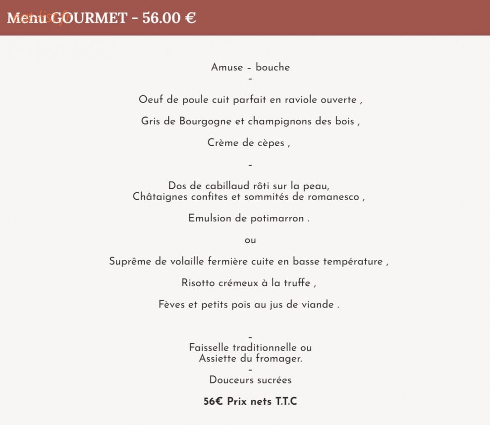 Les Terrasses de Pommiers — carte page 2