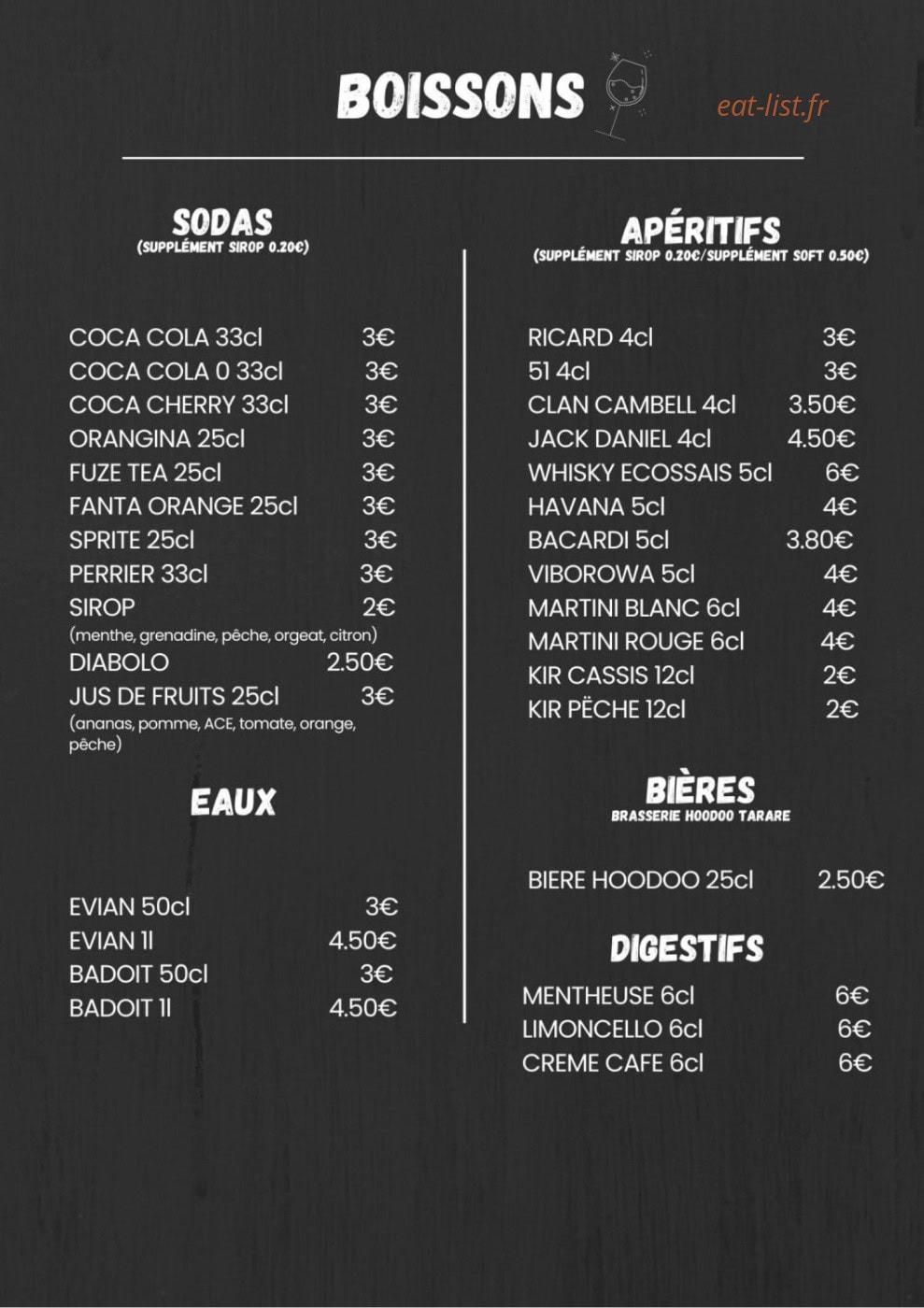 La Cantoche — carte page 2