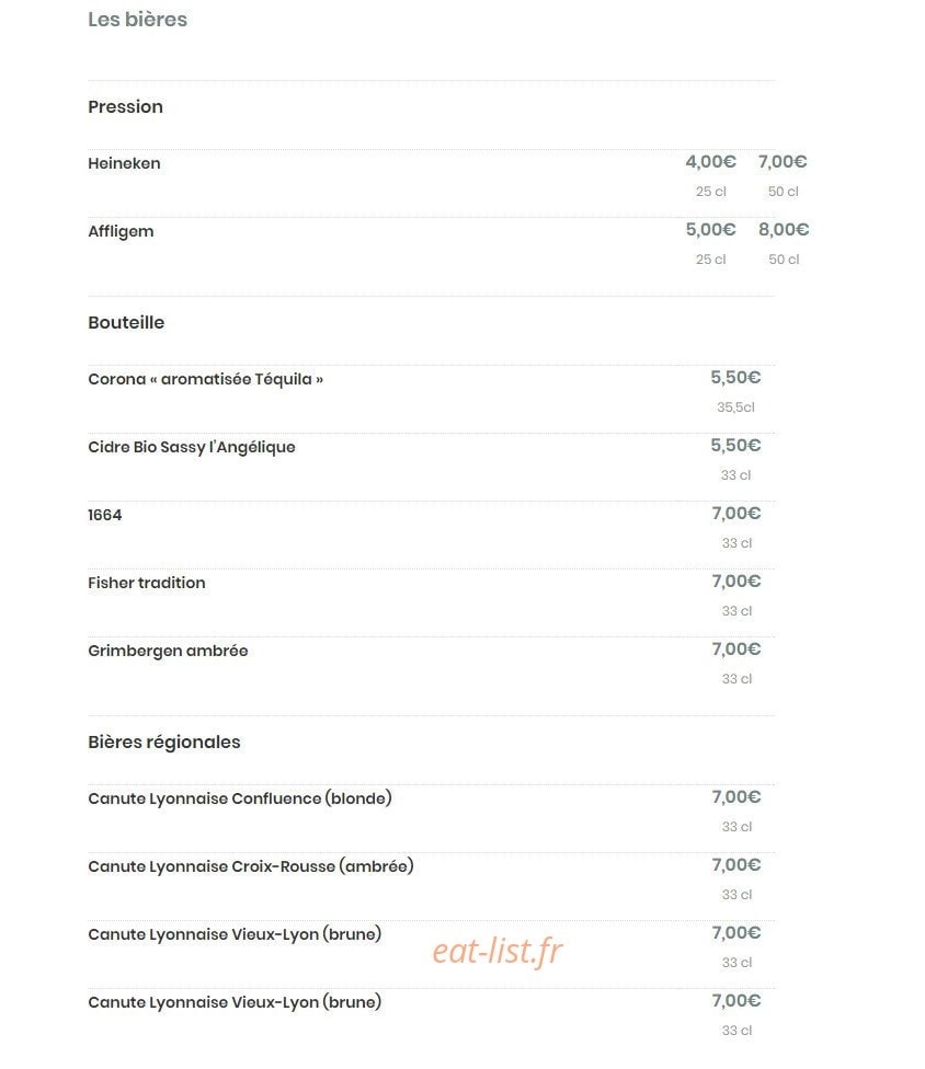 Gourmet Bron Restaurant & Bar — carte page 6