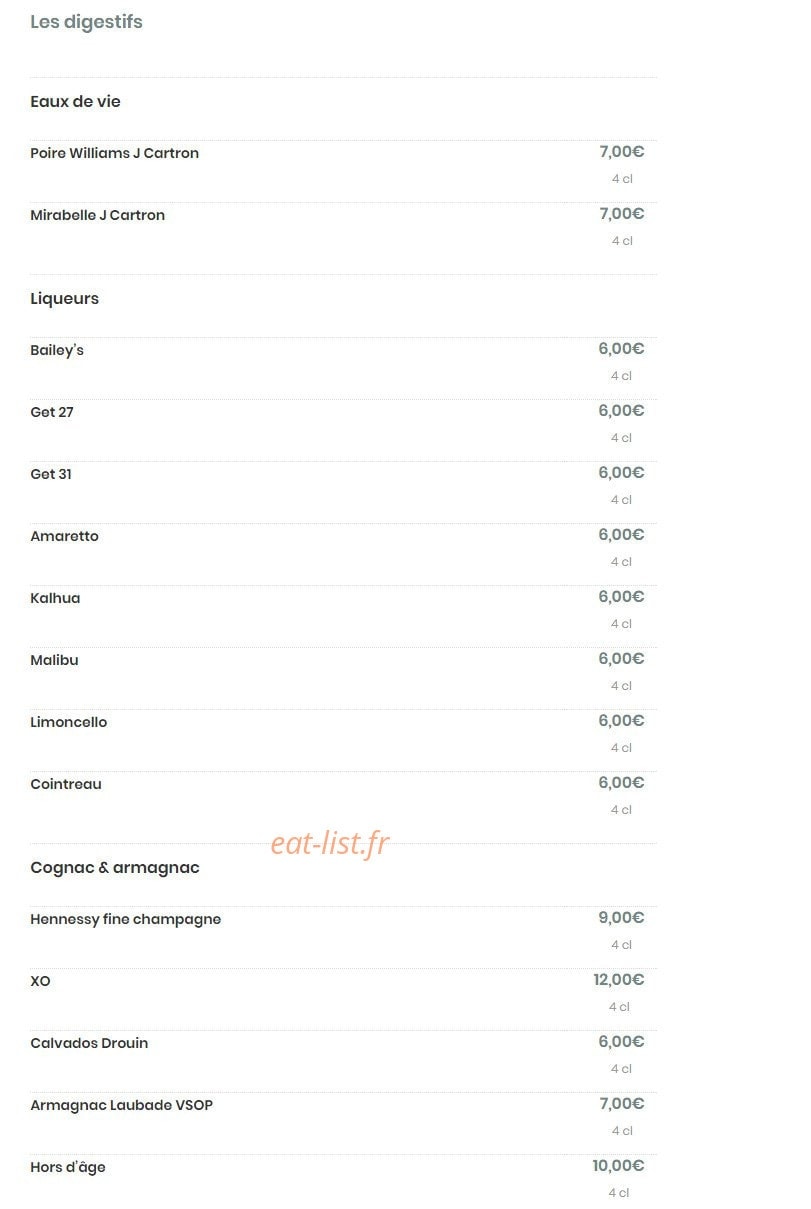 Gourmet Bron Restaurant & Bar — carte page 10