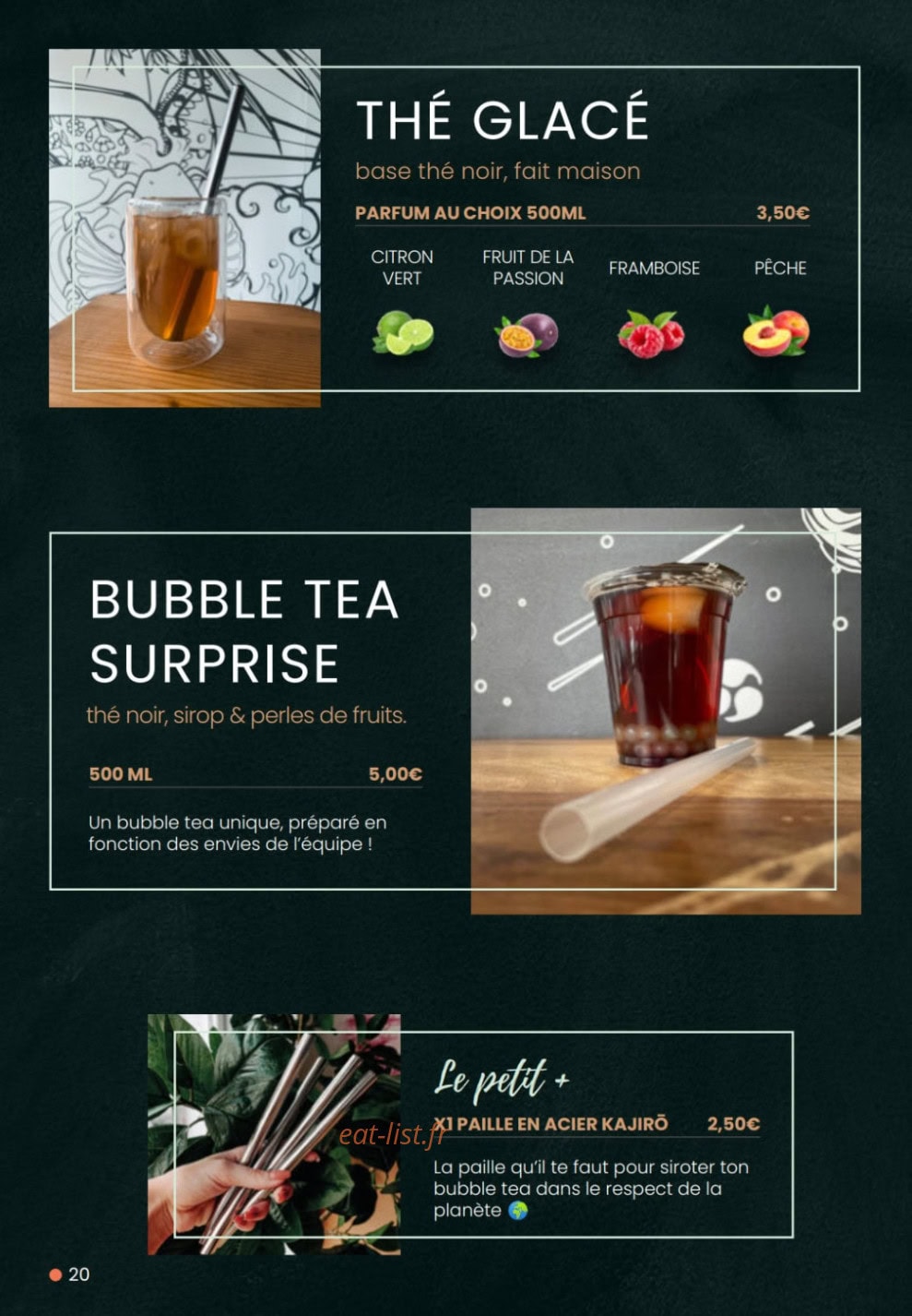 Kajirō Sushi — carte page 19