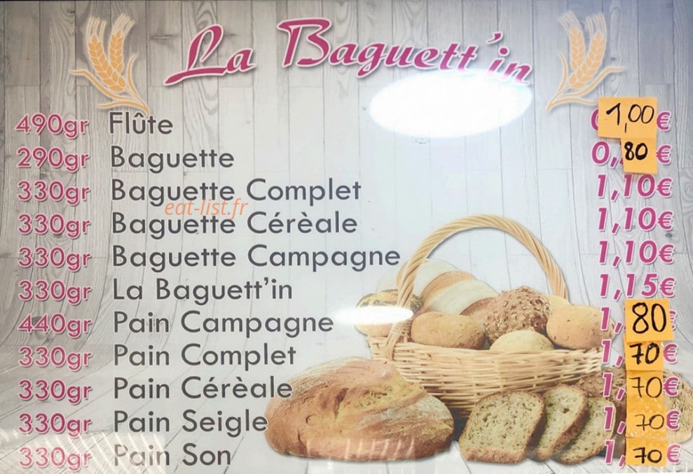 La Baguett’in — carte page 3