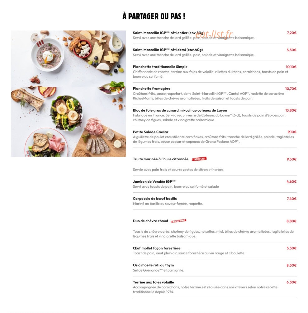 La Boucherie — carte page 1