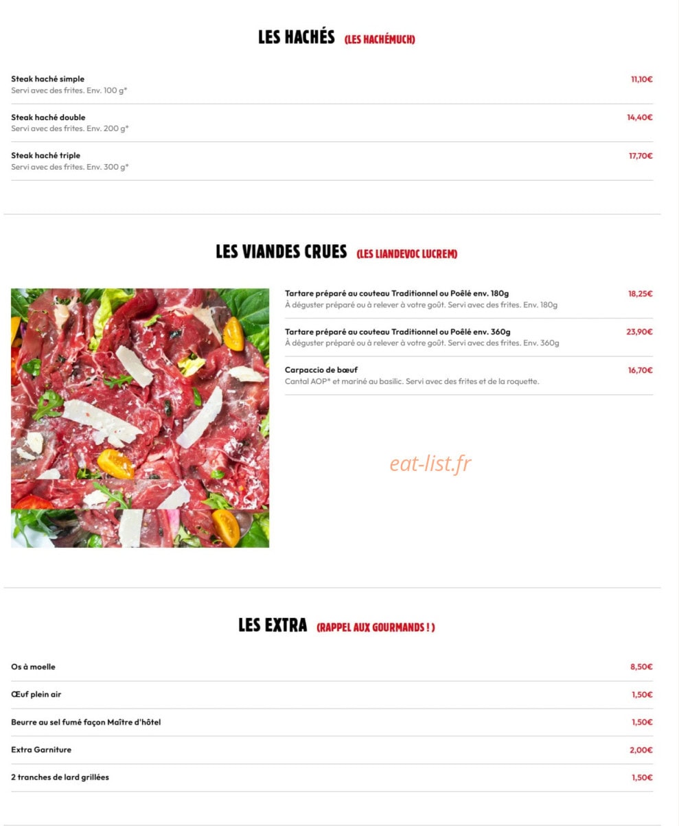La Boucherie — carte page 7