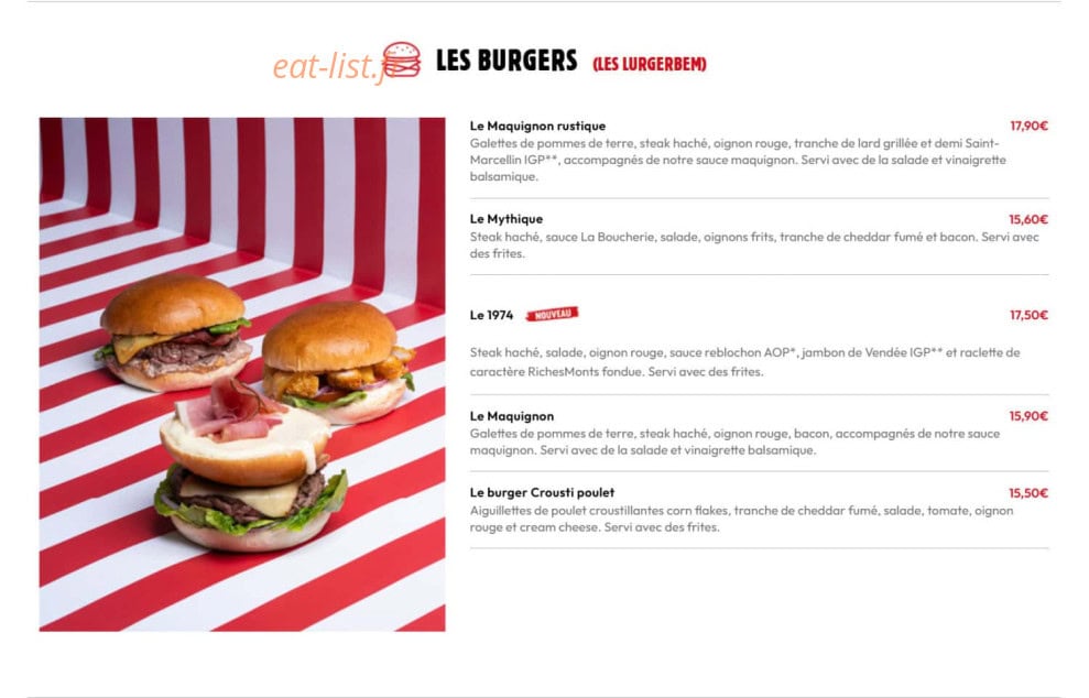 La Boucherie — carte page 5