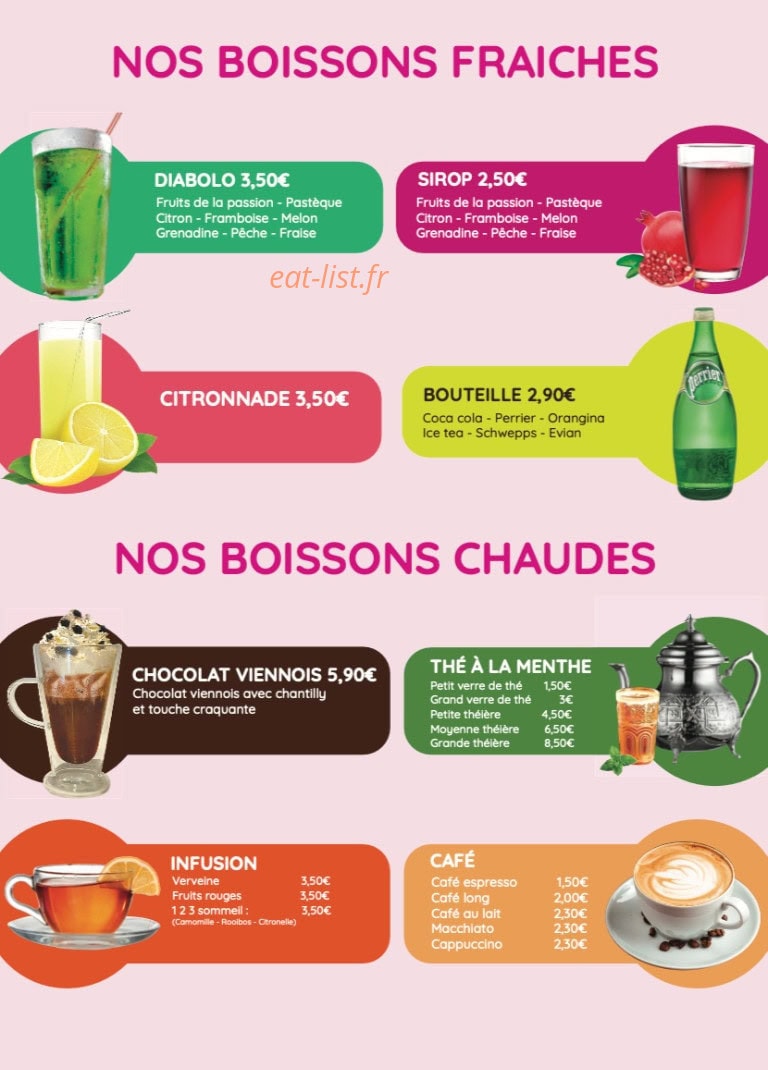 Le bar à dessert — carte page 6