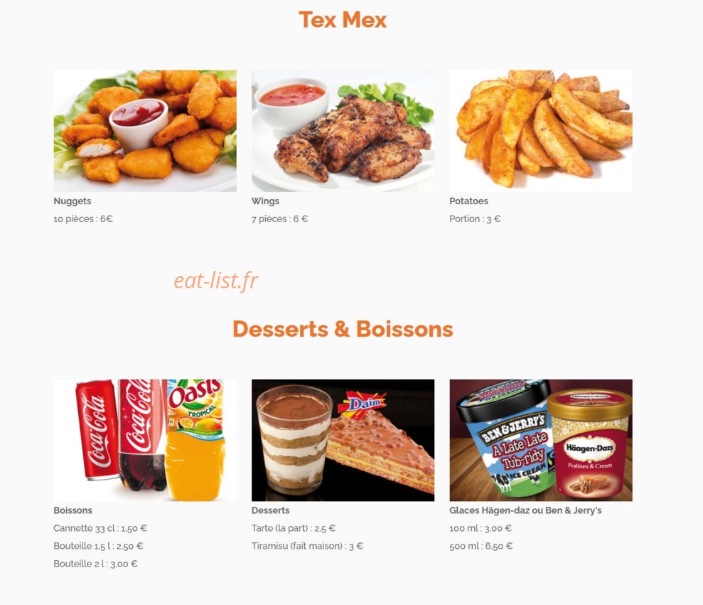 Master Pizza — carte page 2