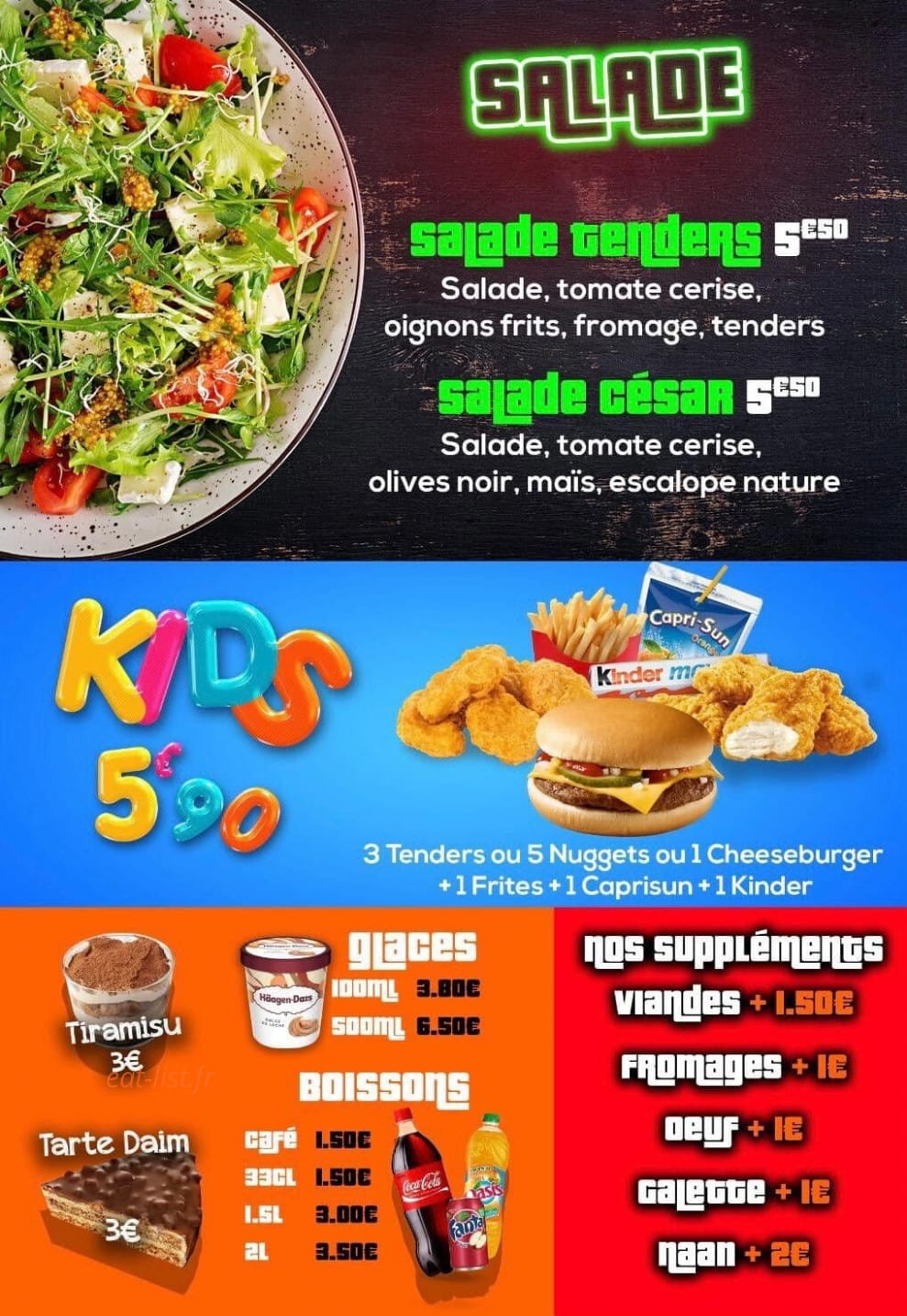 Naan Chicken 69 — carte page 5