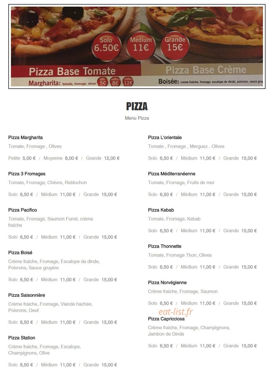 Salem Food — carte page 2